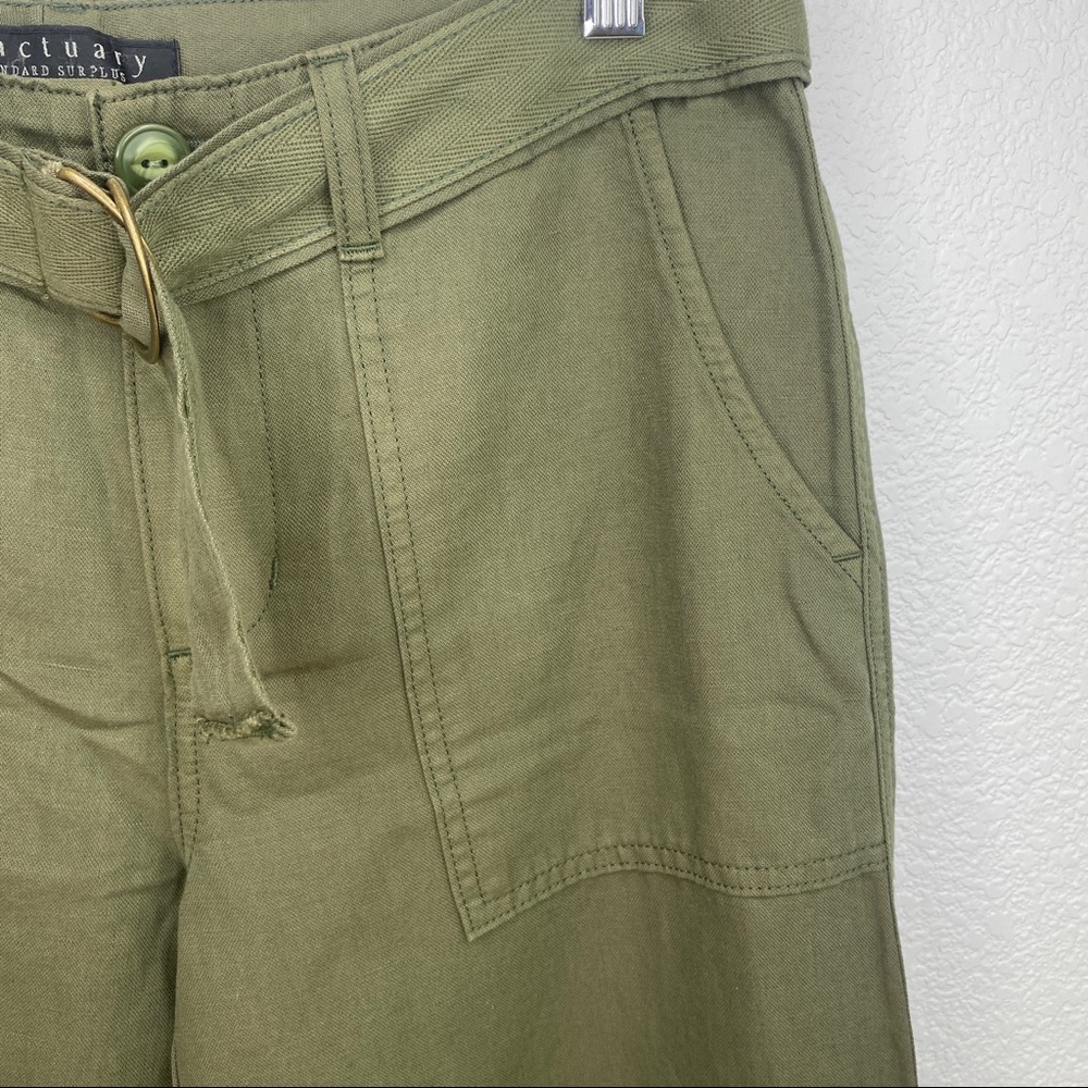 NWOT Sanctuary Green Cargo Belted Utility Pants - Picture 8 of 10
